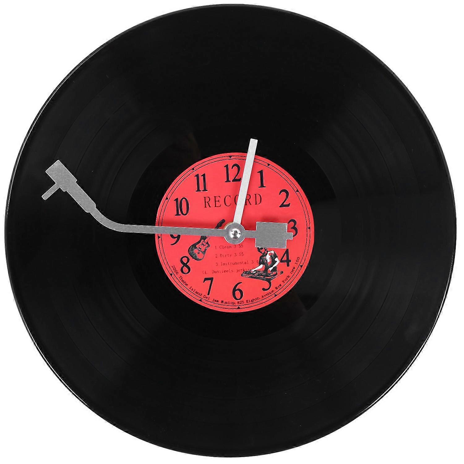 Ultra-Quiet Clock Vinyl Record Personality Wall Clock Cafe Wall Clock