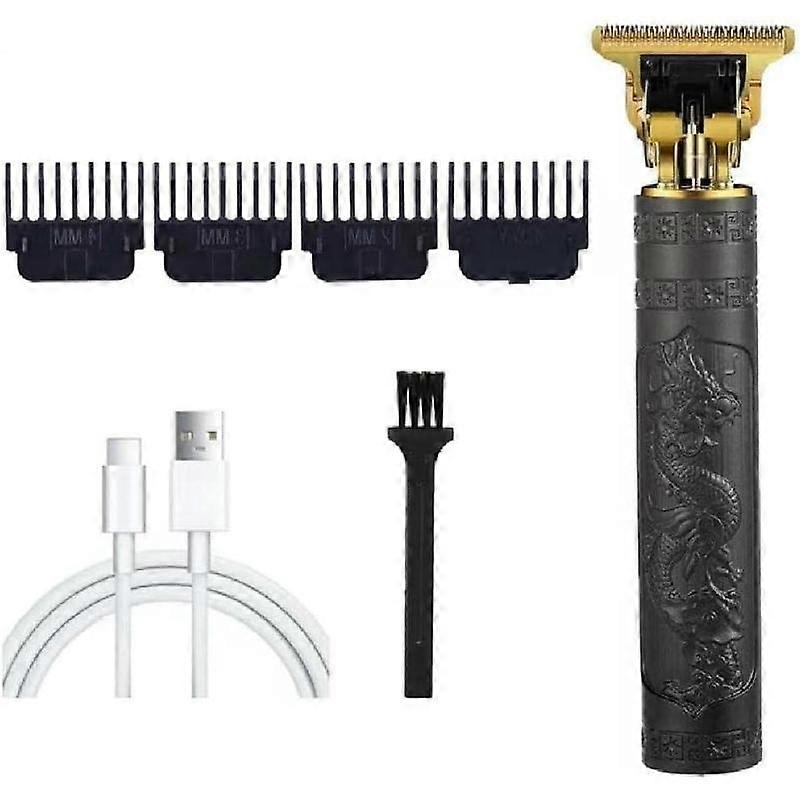 Professional Retro Hair Trimmer for Men - Cordless Waterproof Beard & Head Clipper, Barber-Grade Wireless Haircut Machine with Precision Bla