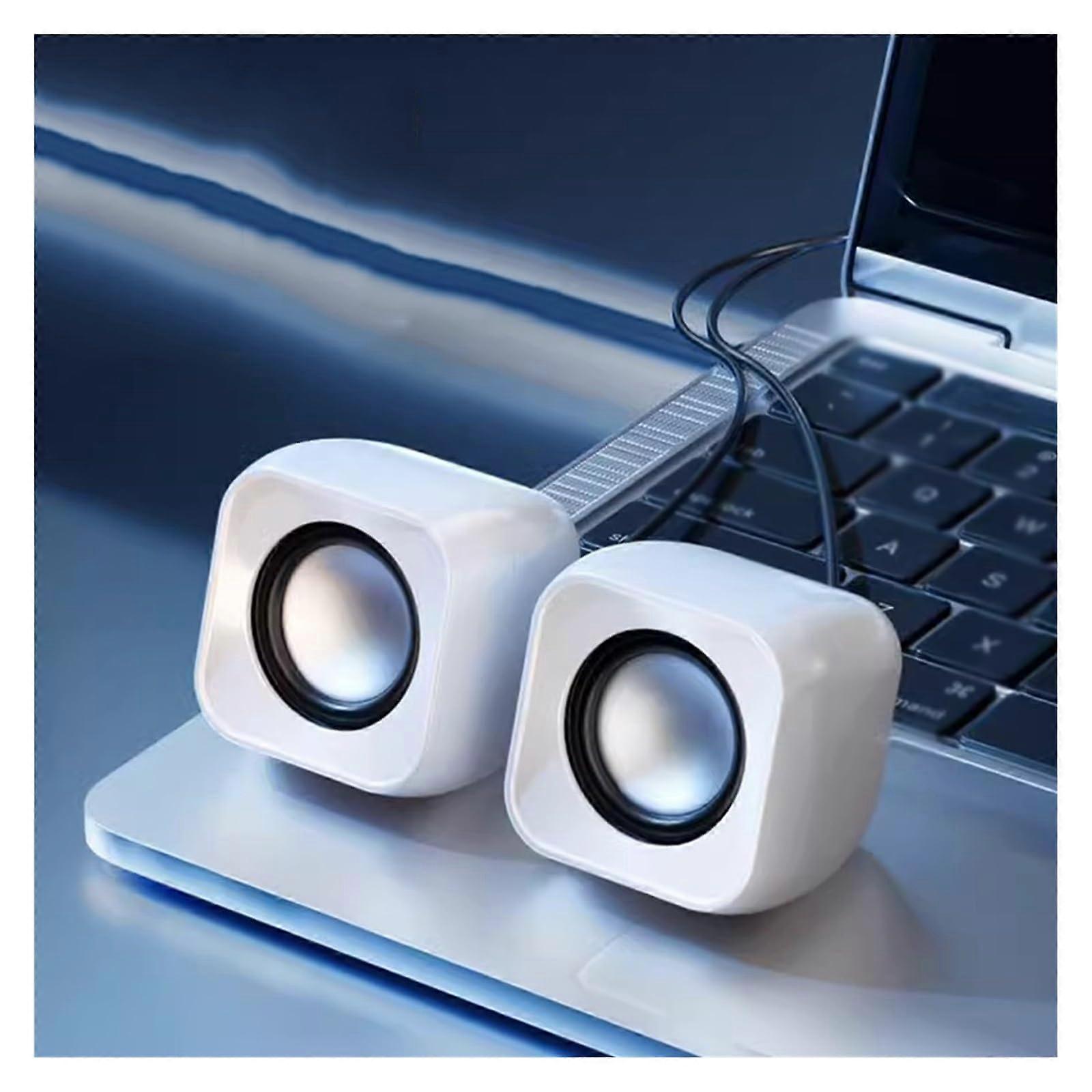 Desktop Subwoofer  Wired Computer Audio Desktop Speaker, Small Silver, One Size