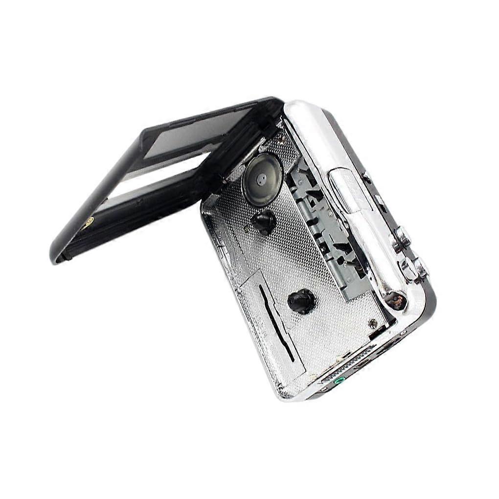 Portable USB Cassette Capture Tape to MP3 Converter for Travel, Compact Audio Player, Compatible with Standard Tapes