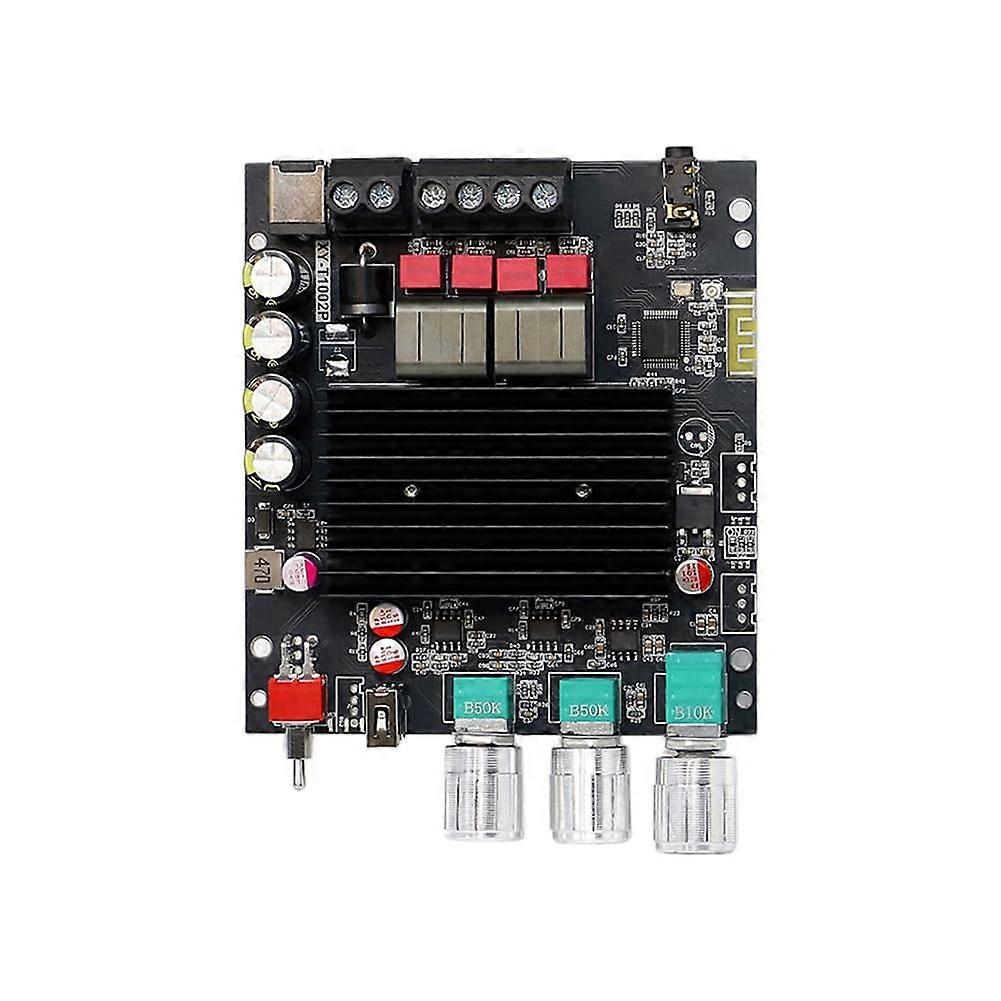 T1002P Bluetooth Digital Amplifier Board 100W X 2, Stereo Equalizer, TPA3221 Ultra 3116A,  Bass Adjustment