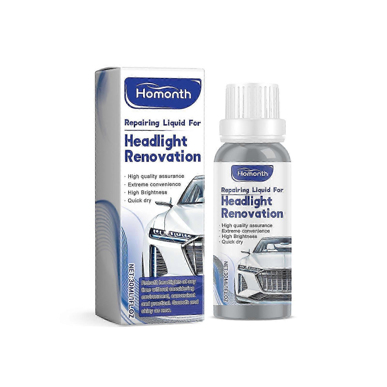 Restore & Brighten Car Headlights - Easy Scratch & Yellowing Removal Solution