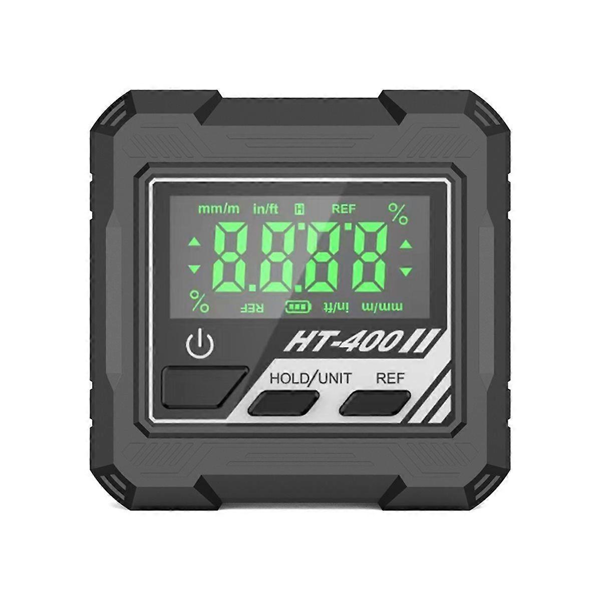 HT-400 Digital Protractor Level Gauge Angle Measuring Tool with Magnet 90 Degree Ruler