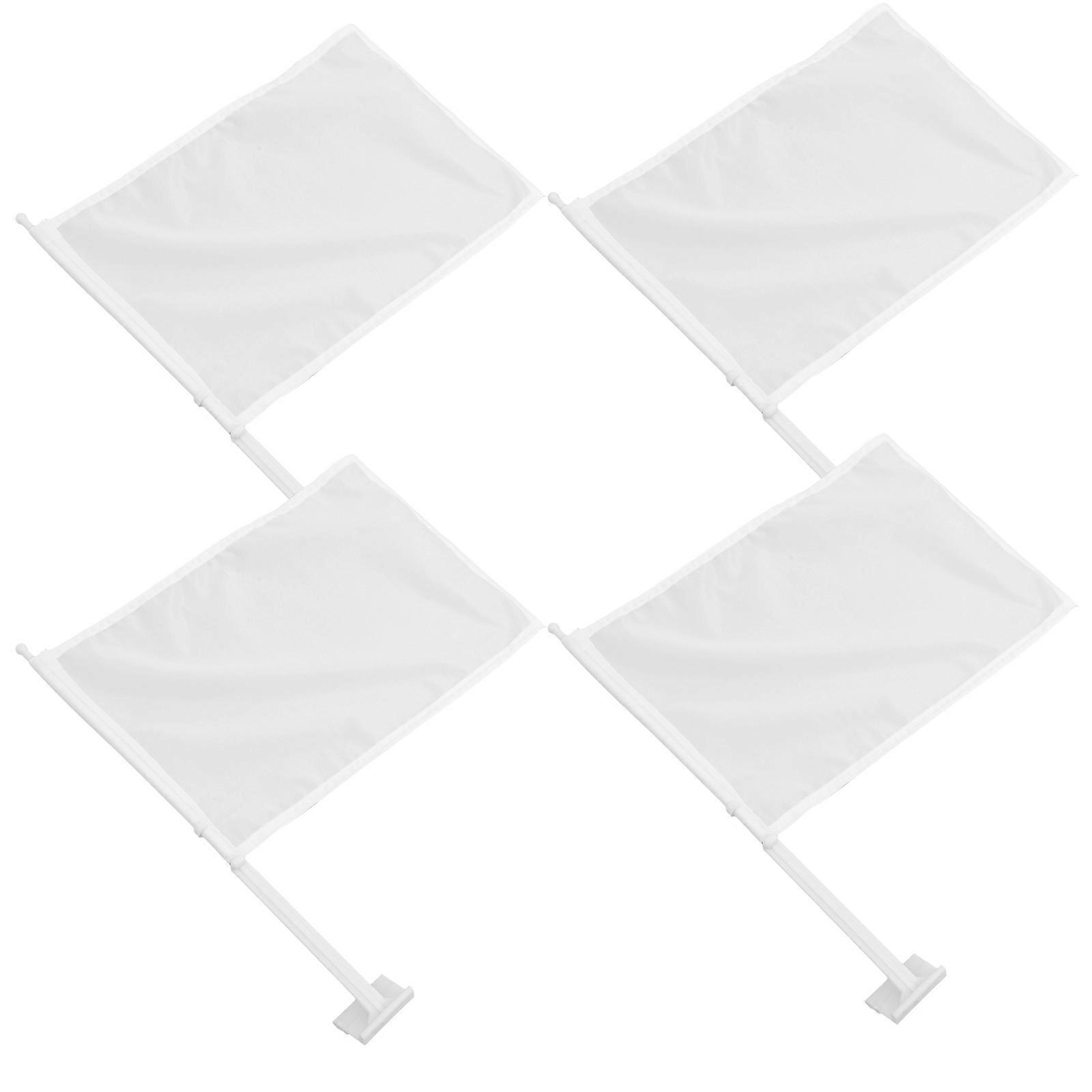 Multi-Purpose Rectangular Blank Flags Ideal For Events And Racing Occasions 16 Pcs