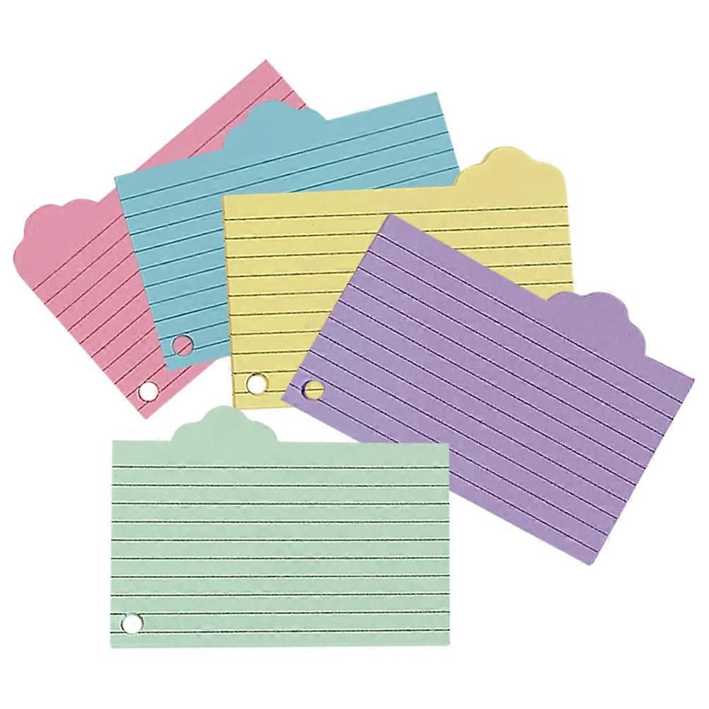 Multi Color Flashcards for Studying Cloud Index Cards 125 Sheets Paper