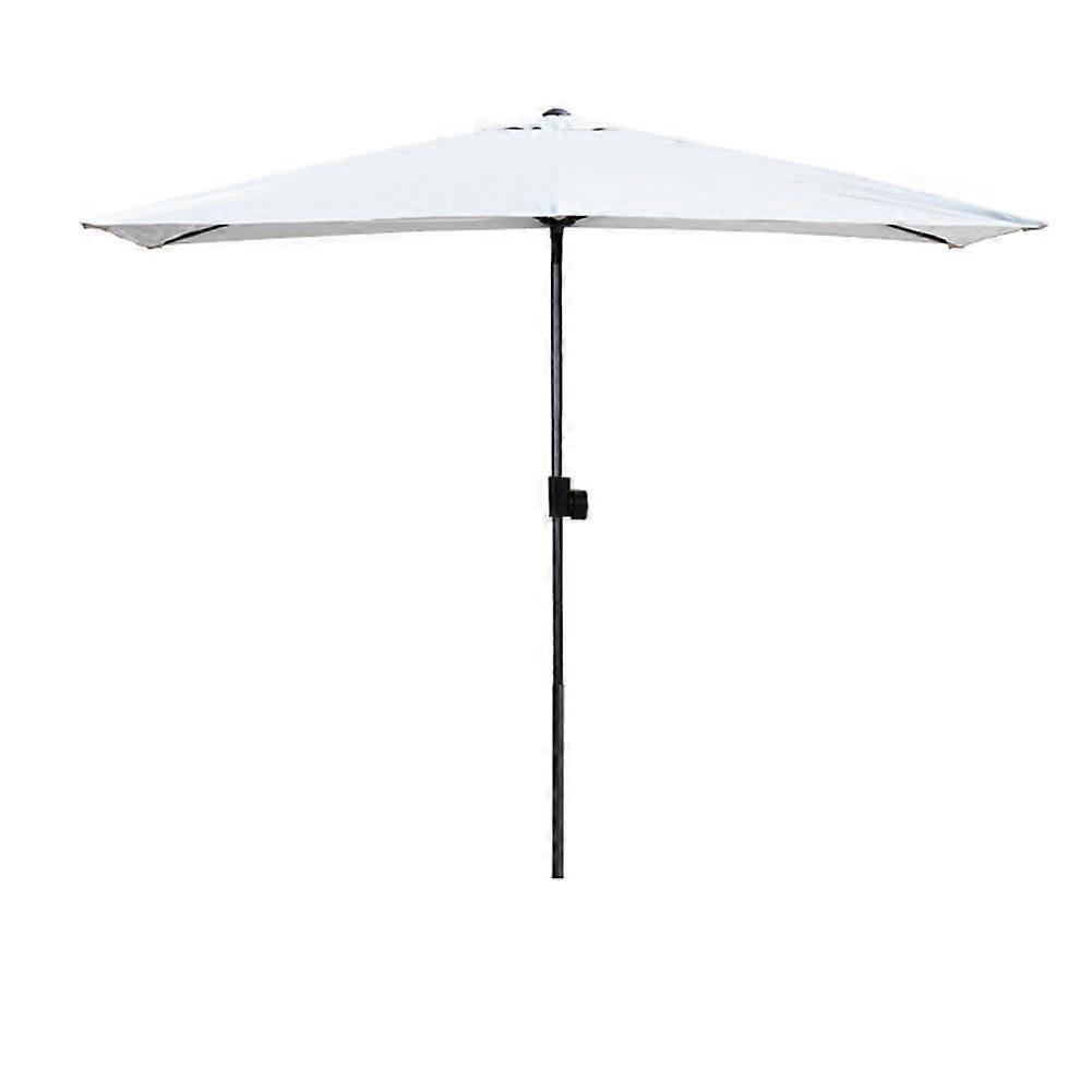 Rectangular Patio Umbrella with Adjustable Height, UV Protection Garden Parasol for Balcony and Backyard