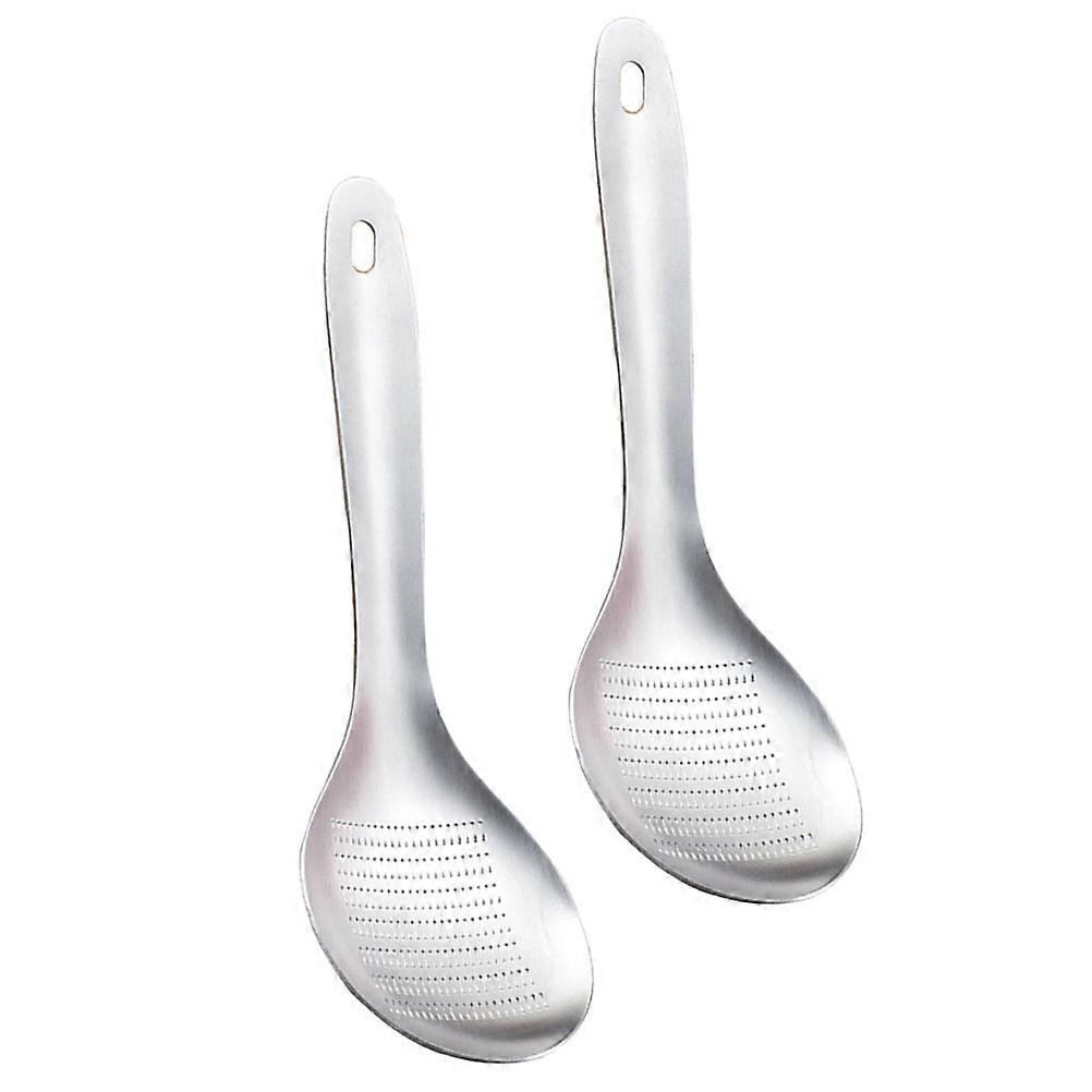 Multi-Function Spoon Shape Ginger Grinder Stainless Steel for Kitchen 2Pcs