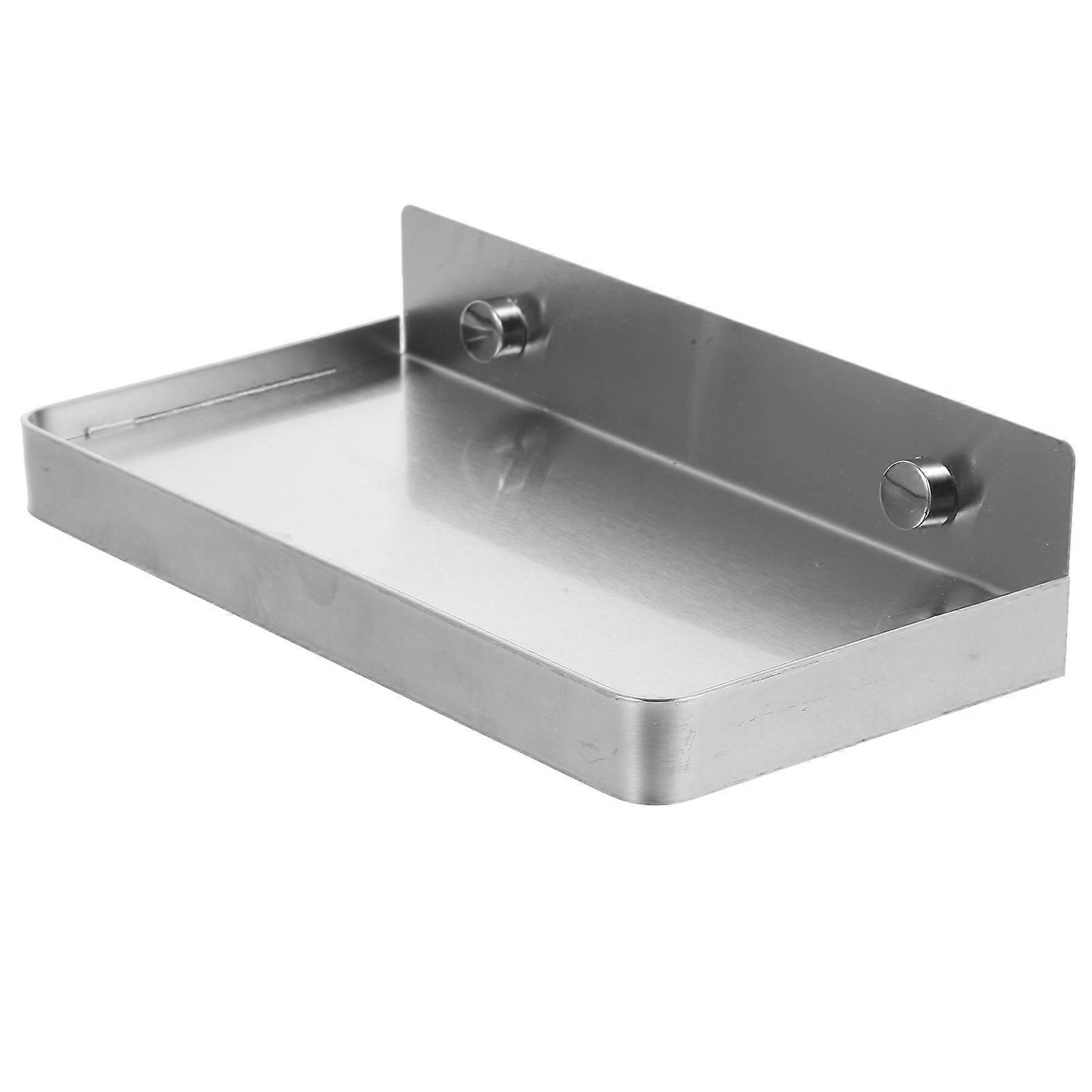 Hygienic Phone Holder Stick-on Wall Shelf for Storage Use