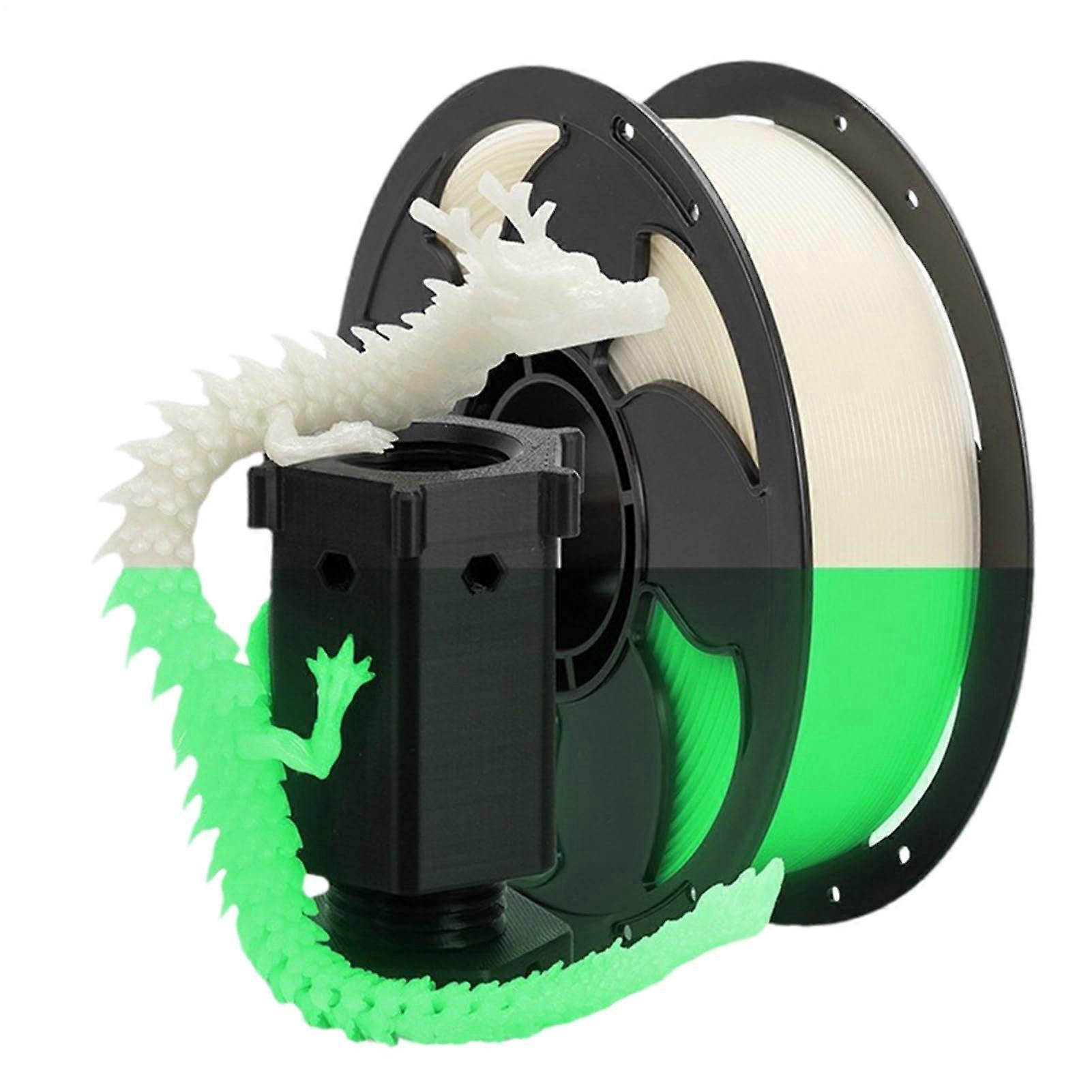 Glow PLA Filament 1kg Light Green Rainbow Effect for Creative 3D Printing Projects