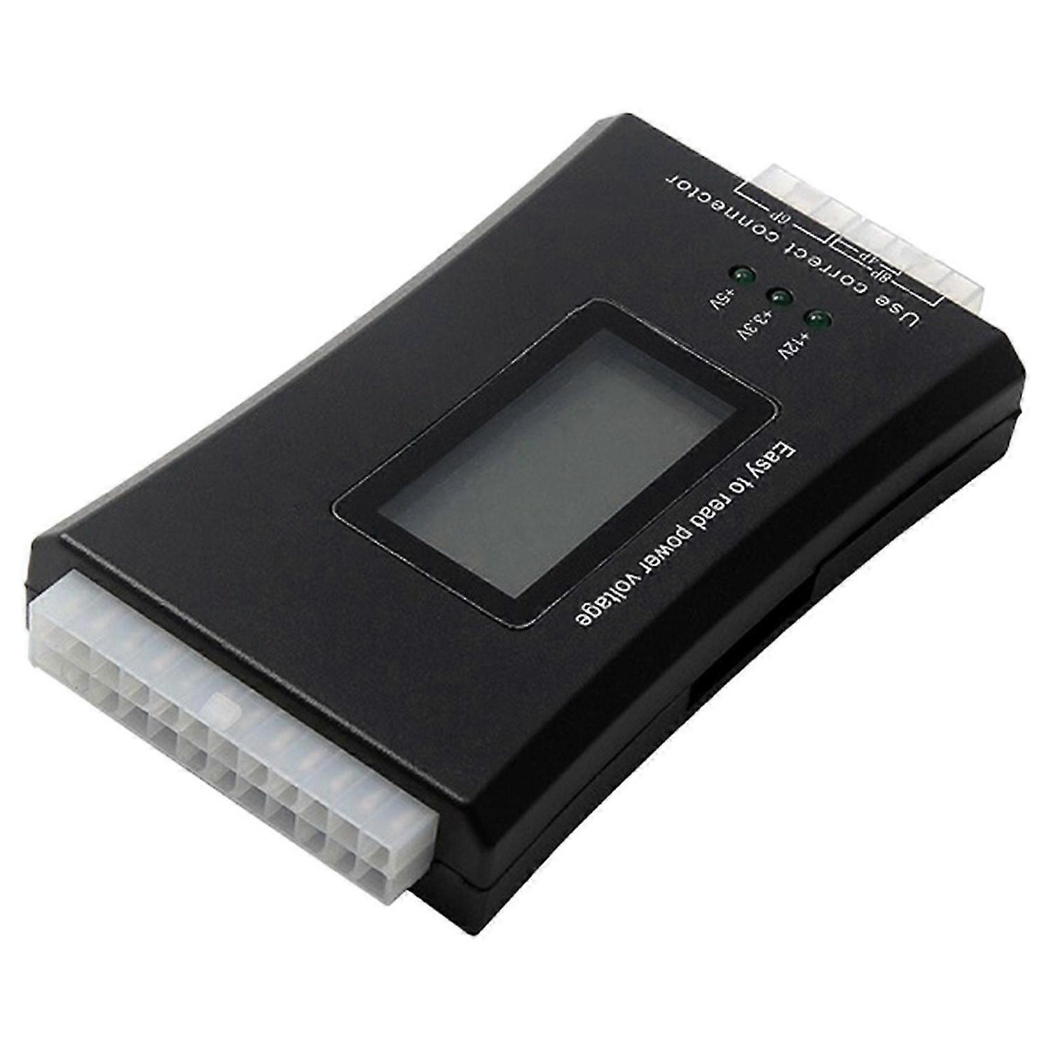 Power Supply Tester For Computer Host Power Voltage Testing LCD Display Chassis Voltage Checker Easy To Read