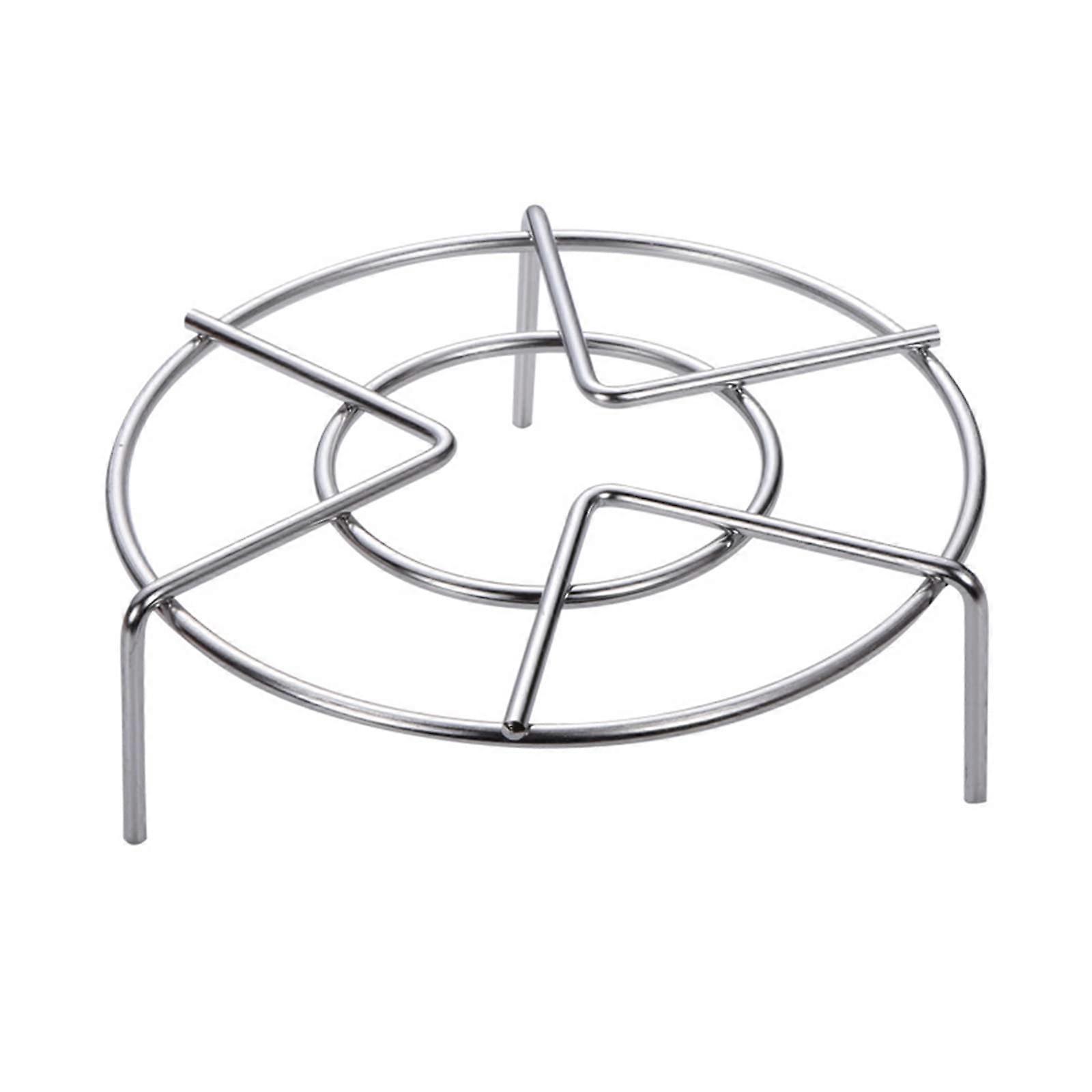 Round Stainless Steel Steaming Rack Stand for MultiFood Cooking with Stable ThreeLeg Base