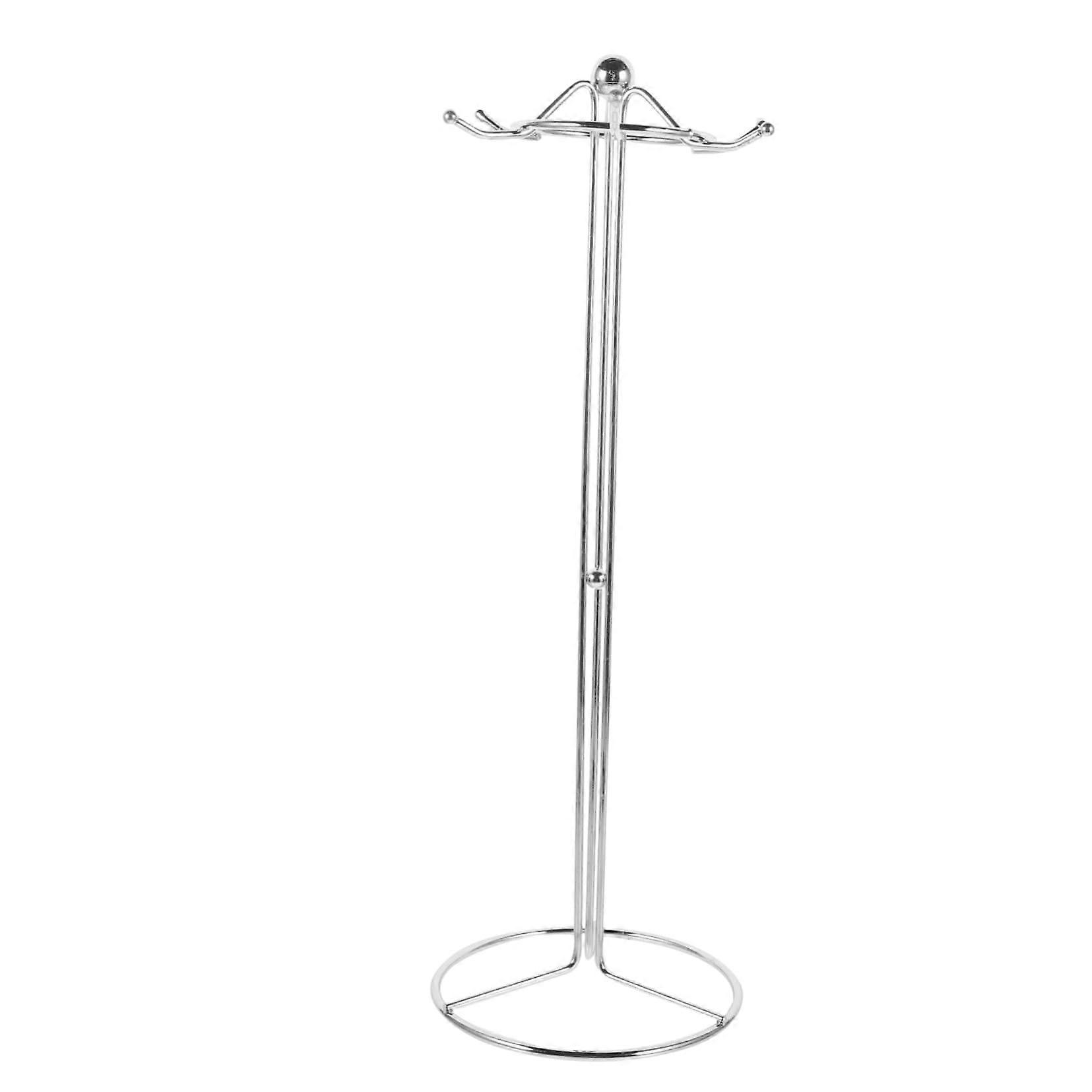 Kitchen Utensil Holder, SpaceSaving Wall Mounted Iron Rack with 6 Hooks for Easy Organization