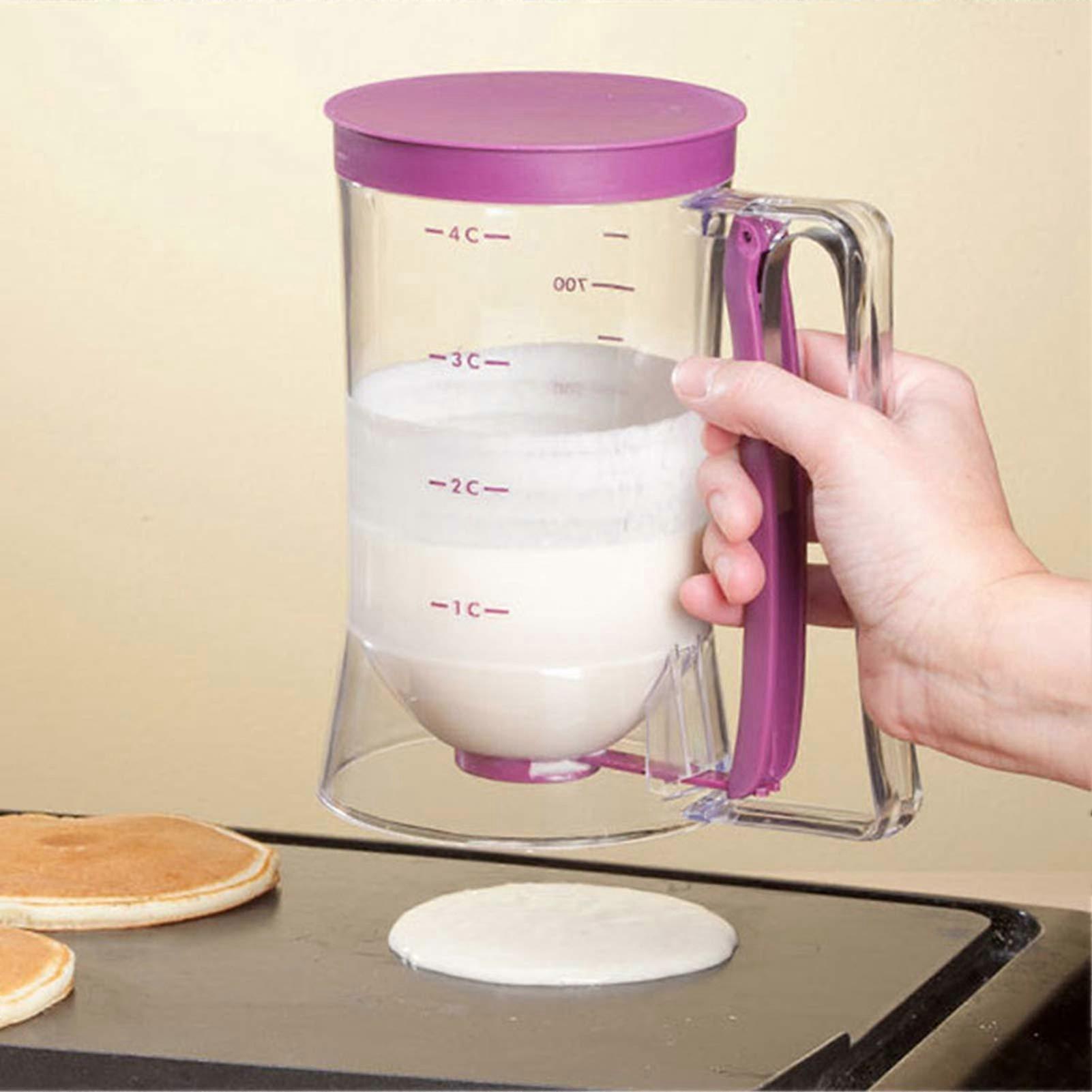 Batter Dispenser with Precise Portion Control for Cupcakes Pancakes Muffins and Waffles