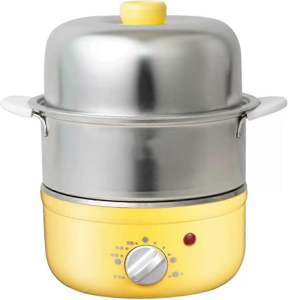 Electric Egg Cooker Stainless Steel Double Layer 14 Egg Capacity with Automatic Power Off