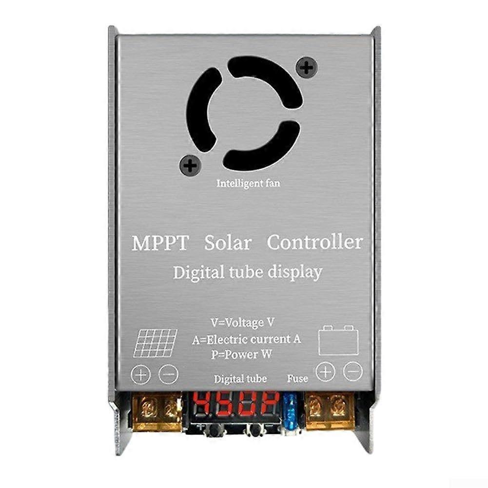 80A MPPT Solar Charge Controller 12V72V Smart Charge Control LCD Display for OffGrid Systems