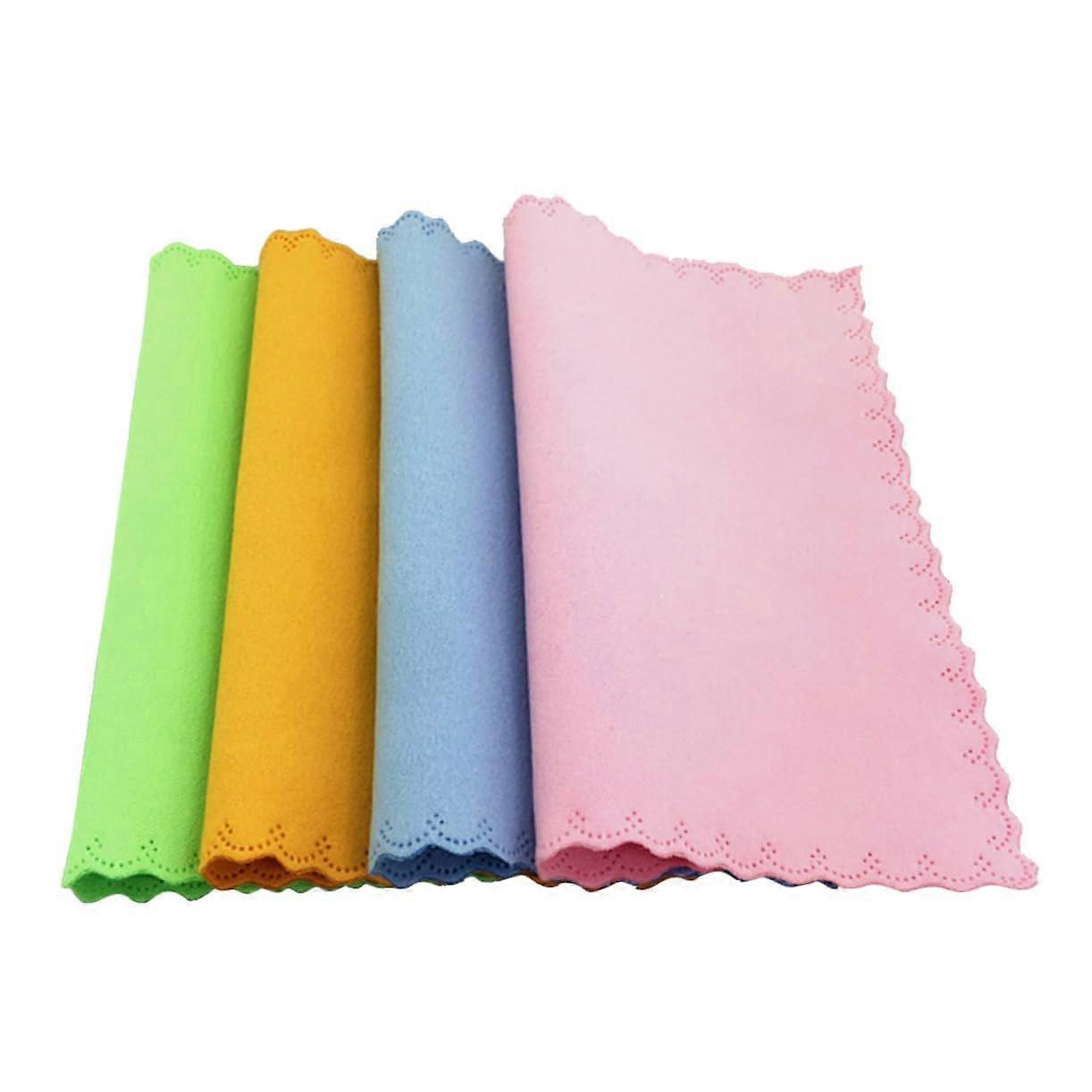 10pcs Microfiber Cleaning Cloth for Glasses Screens Cameras Scratch Pocket Size