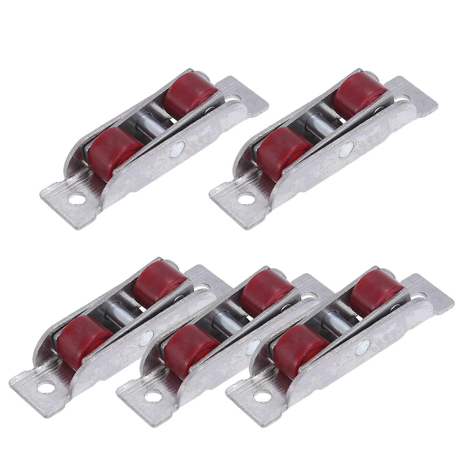 5pcs Window Sliding Door Rollers: 16mm Width 88-Type Flat Wheel - Smooth Operation for Cabinets Wardrobe Track Gliding Hardware