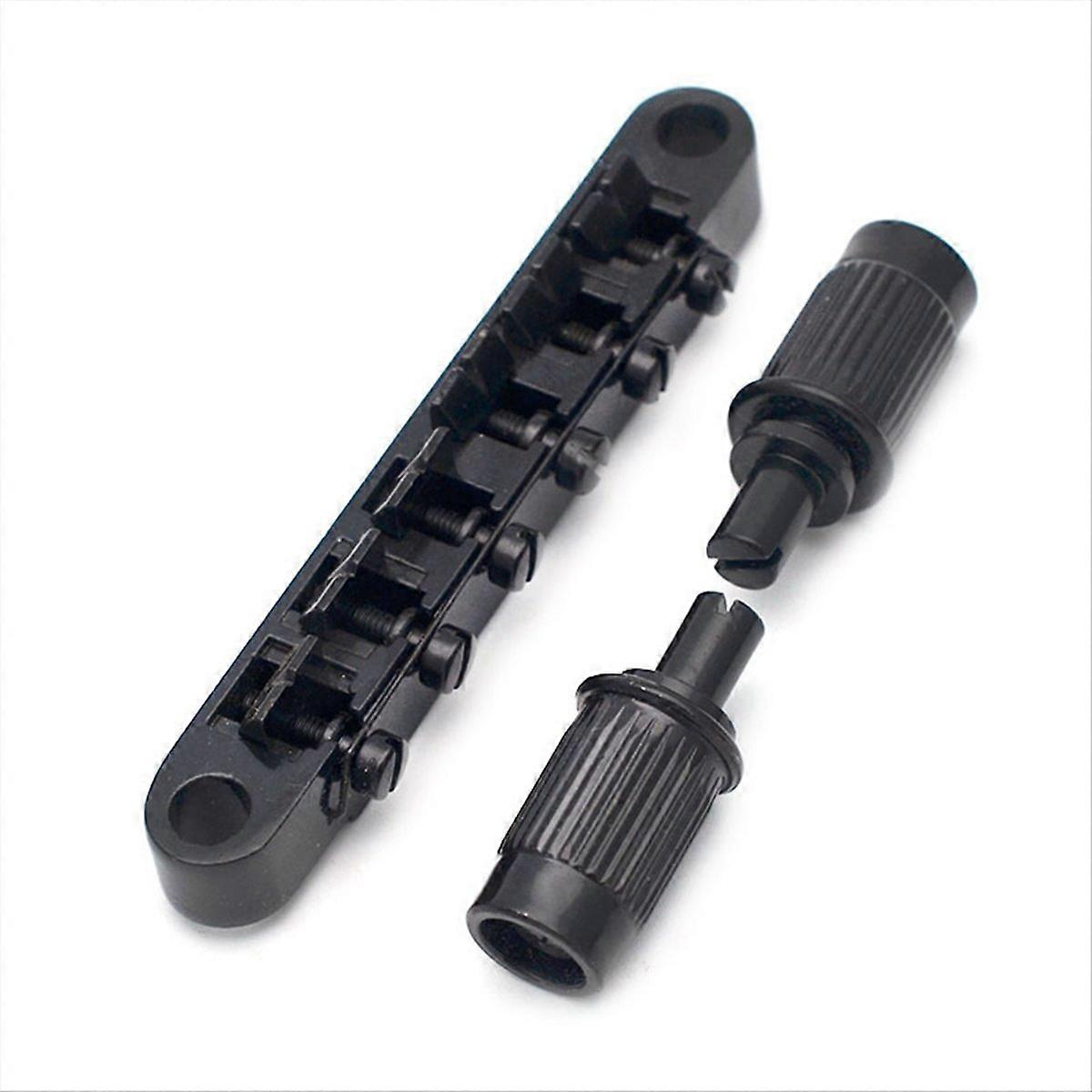 LP Electric Guitar Bridge on Pull Plate Front String Bridge Black