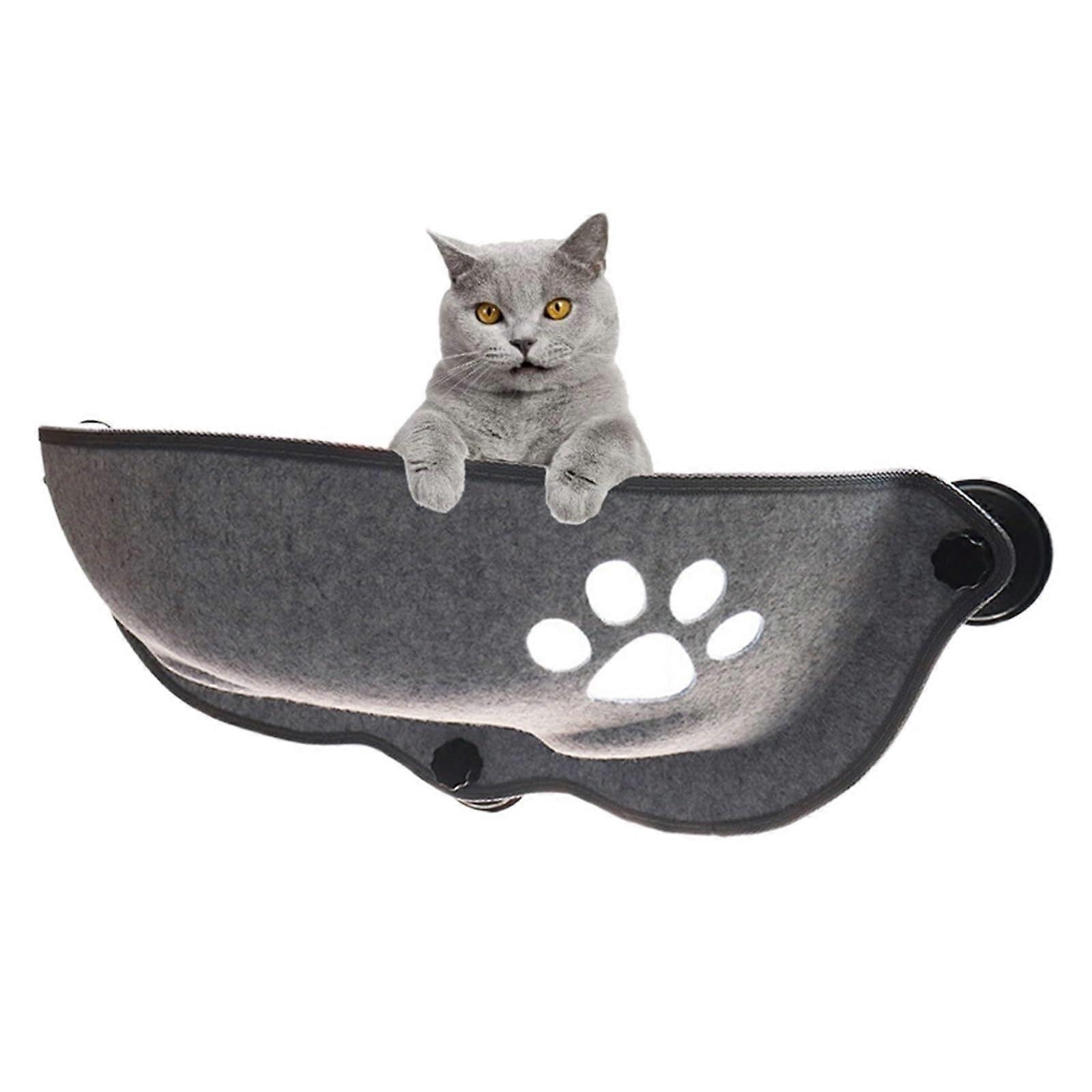 Cat Window Hammock with Strong Suction Cups for Large Cats, SpaceSaving Sunbathing Seat
