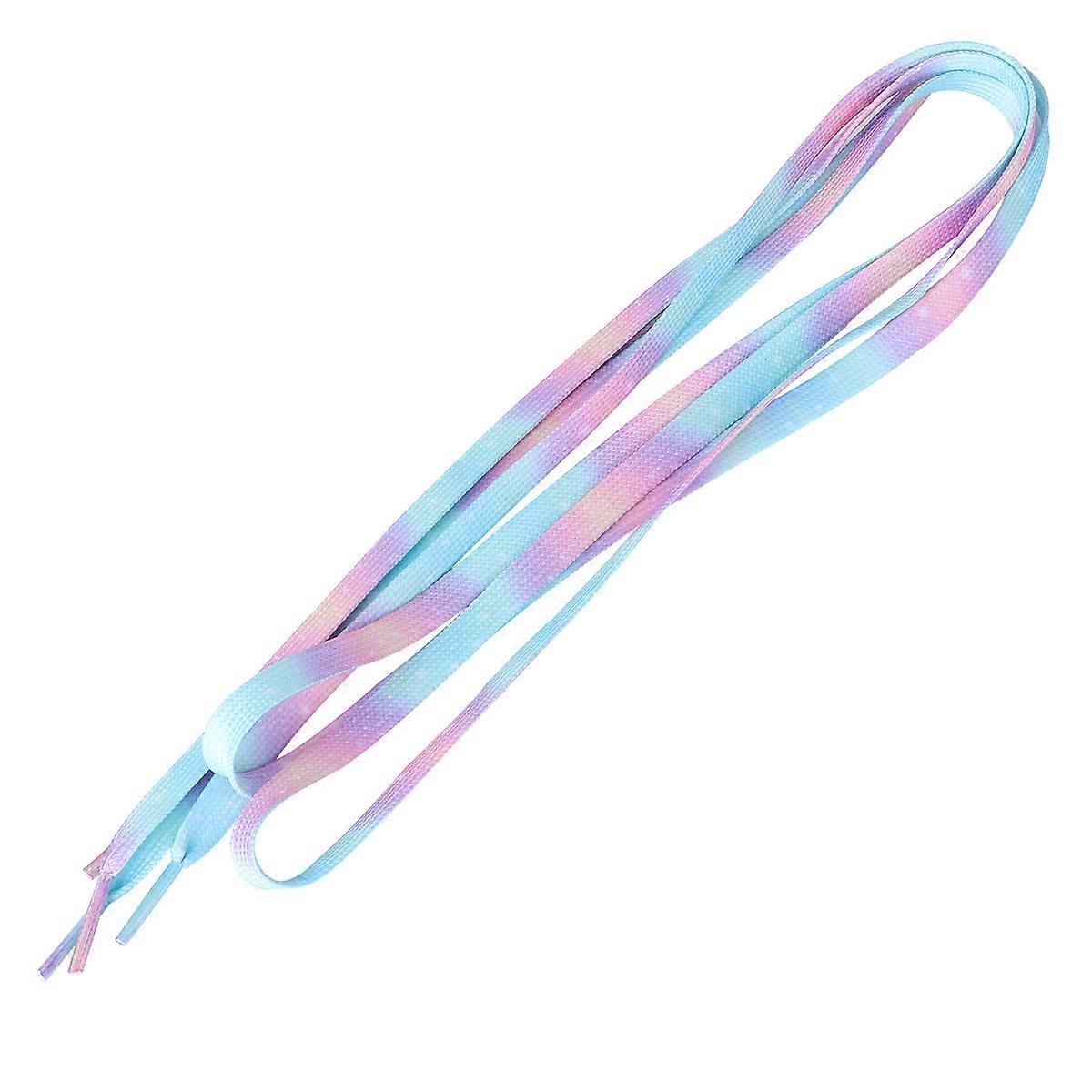 Colorful Gradient Laces Multi-Purpose Laces For Shoes Light Pink 140CM Polyester Tie-Dye Gradient 2Pair