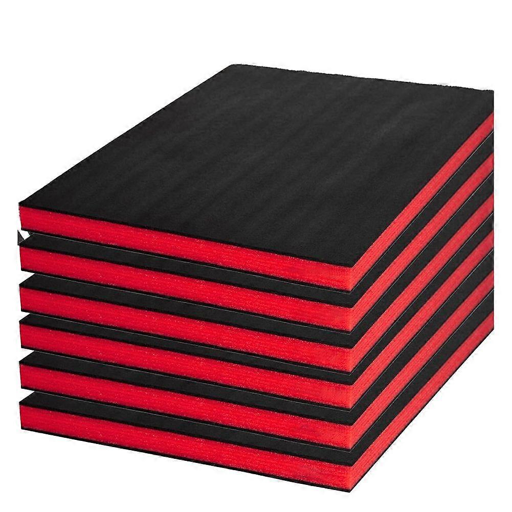 Tool Box Foam 6Pack 18x12x1 Inch, Foam Inserts for Cases, Polyethylene Storage Sheets for Toolbox Hard Case, Tool Shadow