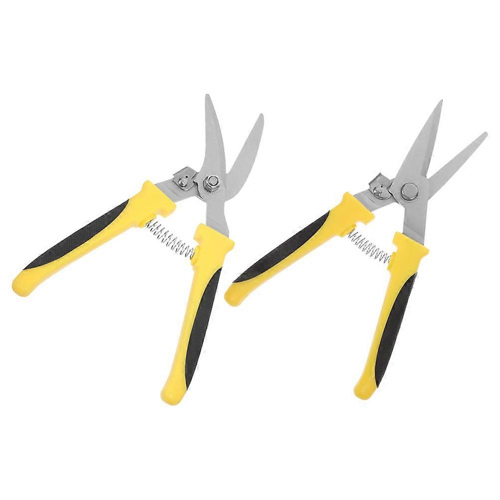Iron Tin Snips Multi-Functional Heavy Duty Cutting Shears for Industrial Use 2Pcs