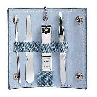 4 Pcs Manicure Kit Stainless Steel Nail Clippers Set with Ergonomic Grip Precision Grooming Tools for Travel