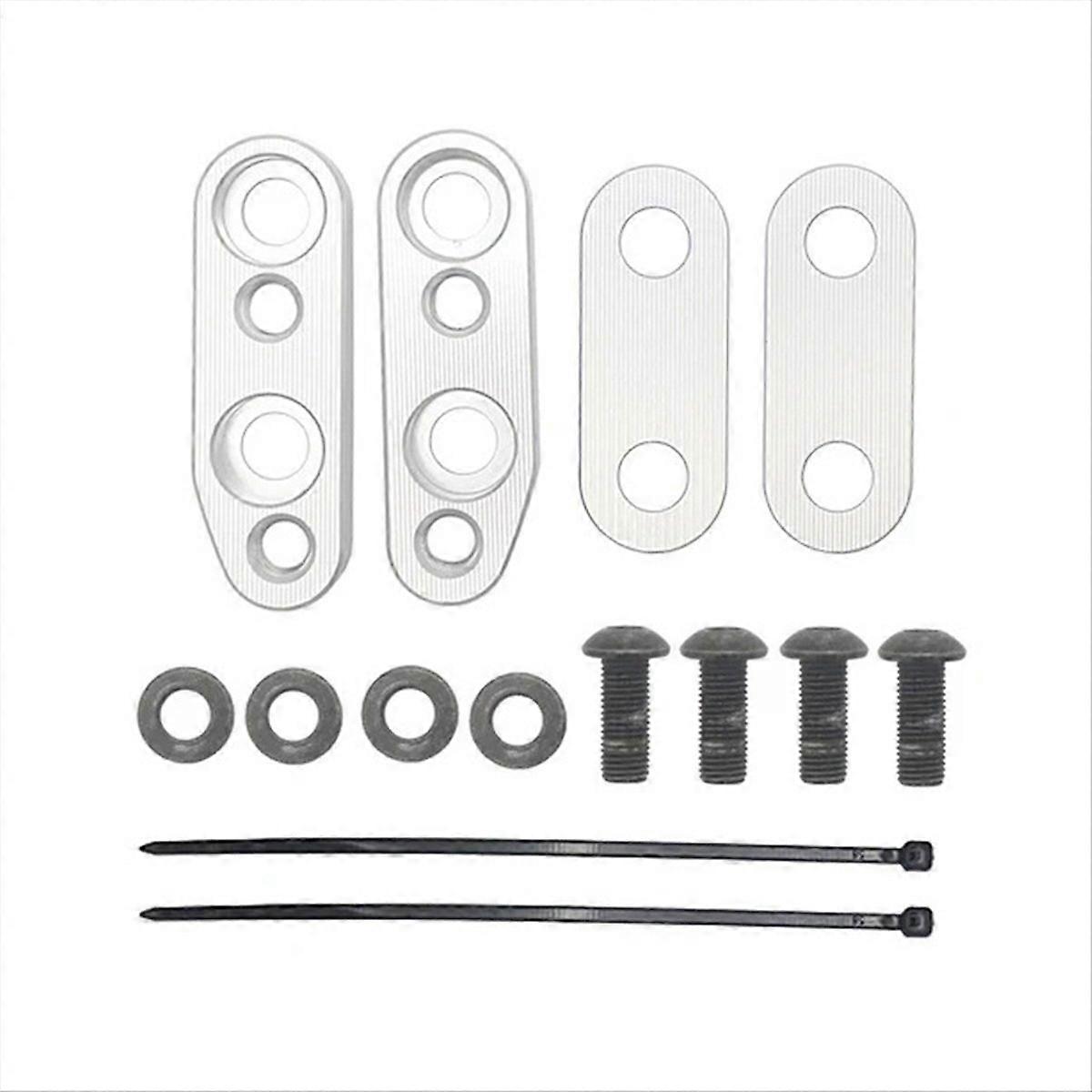 Motorcycle Handle Bar Clamp Adapter Handlebar Riser for Silver