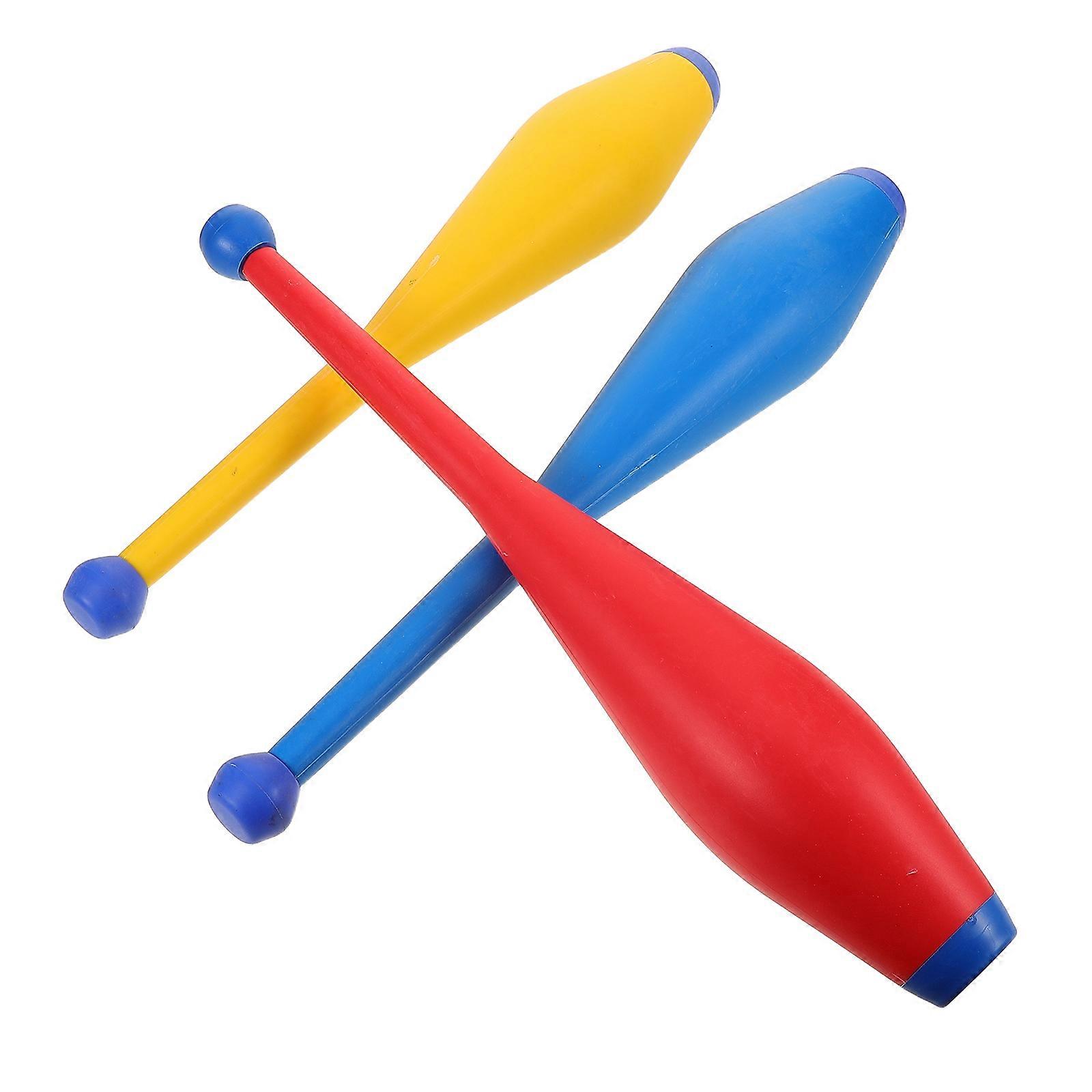 Juggling Sticks Plastic Juggling Sticks for Practice 3Pcs