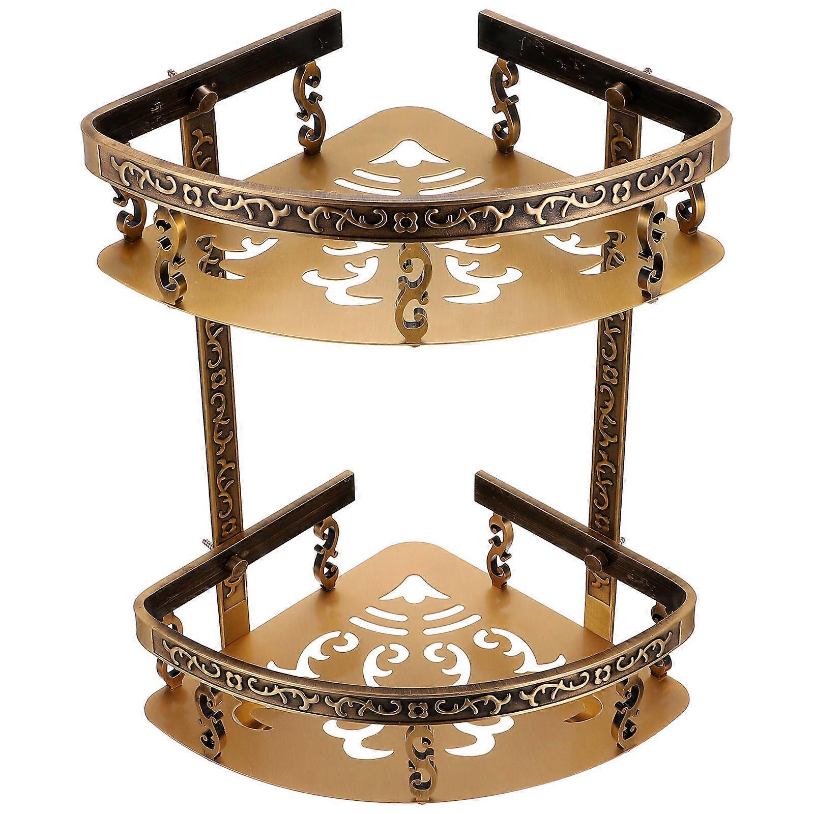 Bathroom Corner Shelf Aluminum Rack for Bathroom 1Set