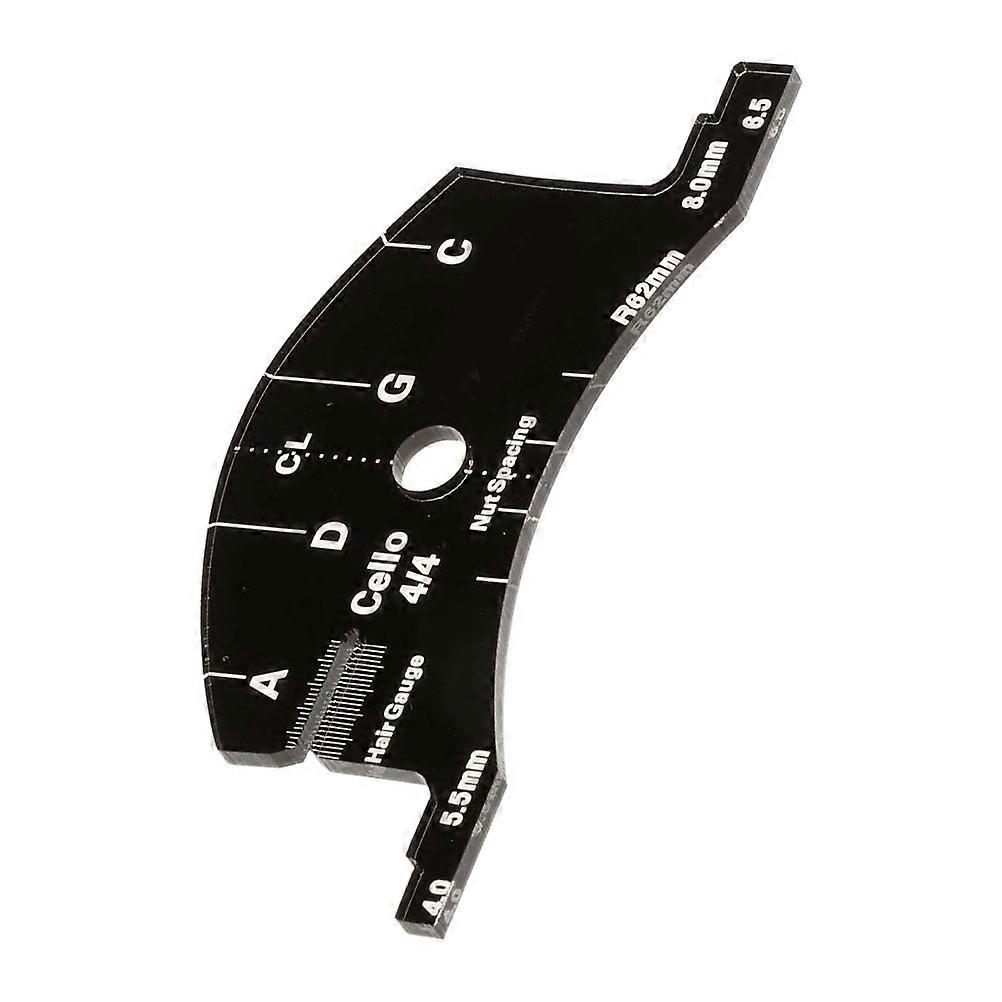 Practical Violin Bridge Accessory for Accurate String Distance Measuring
