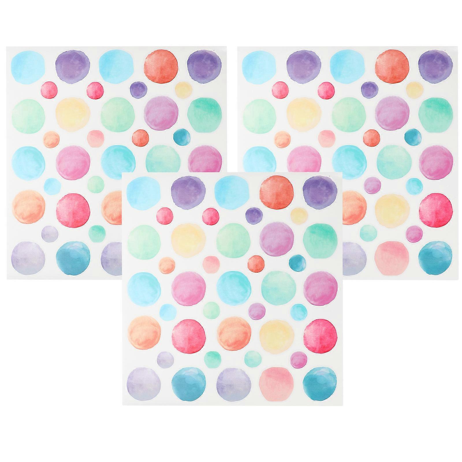 Bulletin Board Borders Dot Border Sticker for Decoration 3 Sheets PVC