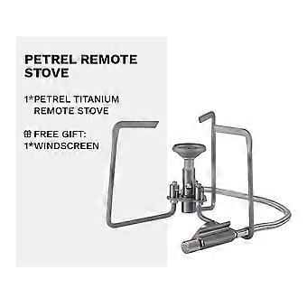 Réchaud de camping portable ultraléger en titane, compact et facile à transporter, idéal pour la cuisine en randonnée et en plein air.