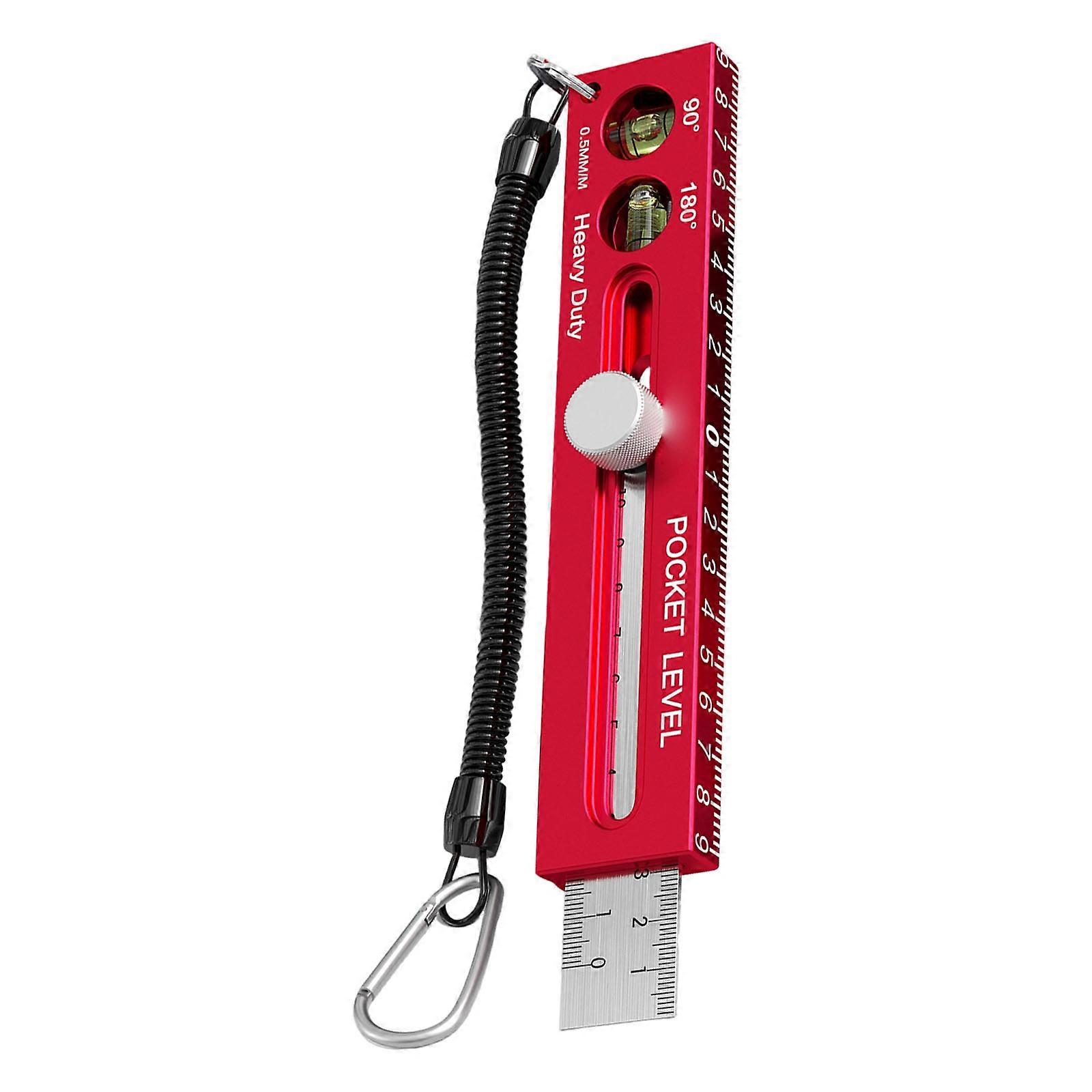 Angled Gauge Aluminium Multiple Angled Marking Adjustable T Square Ruler Portable Level With Bubble Magnetic Woodworking Tool Multicolor