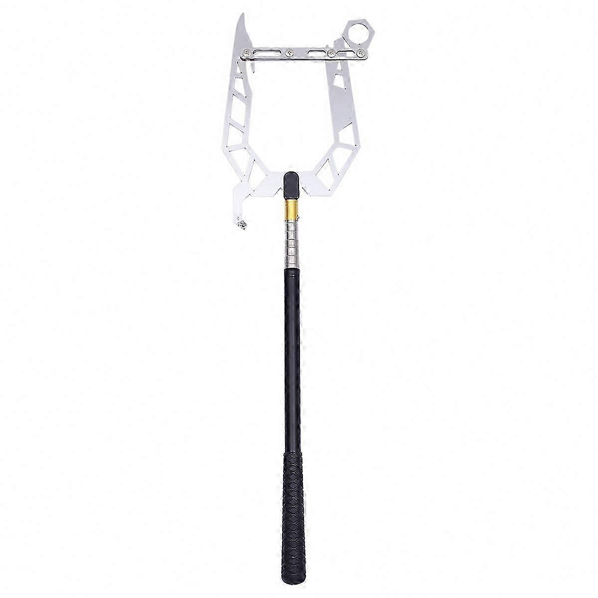 Telescoping Boat Hook with Dock Hook for Mooring Rope and Cable Threading