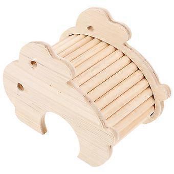 Houten hamsterhuisjes voor 4 kleine dieren