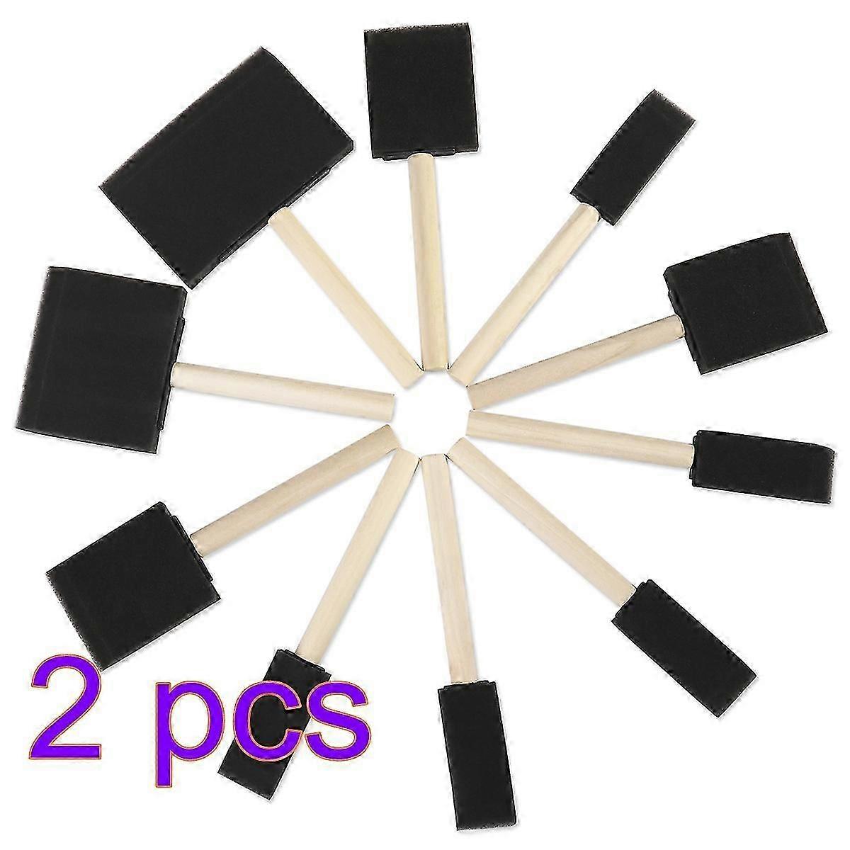 Paint Sponge Brush Set | Flat Flexible Brushes | 2Pcs for Children