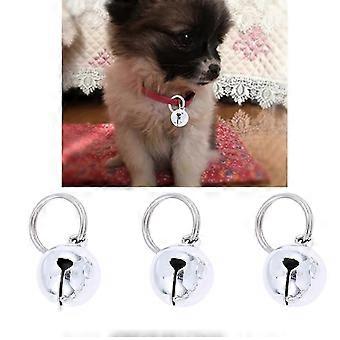 Campanellini per animali domestici, ciondoli in rame, argento, 12 pezzi, decorazione.