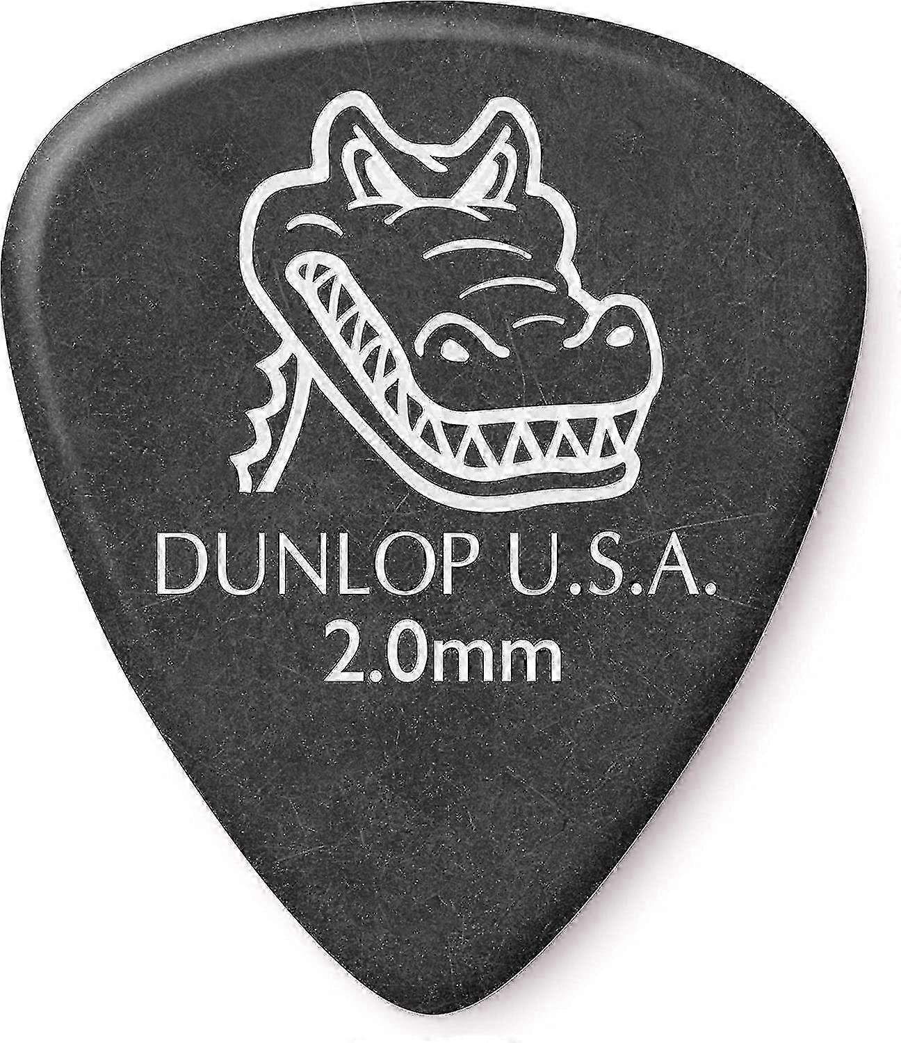 12-pack standard 2,0 mm svarta gitarrplock
