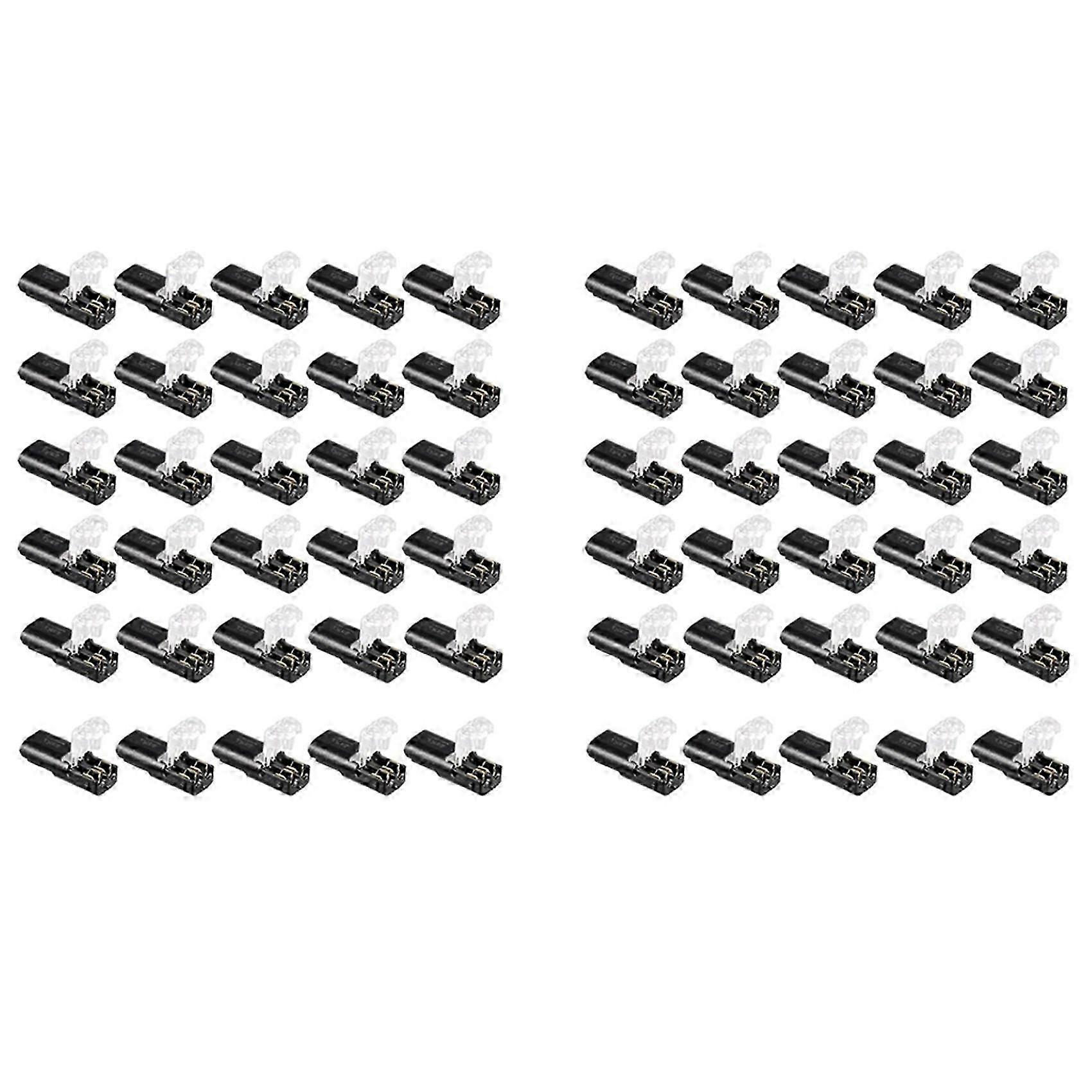 Double - Wire Plug-in Connector with Locking Buckle (60 Pack)