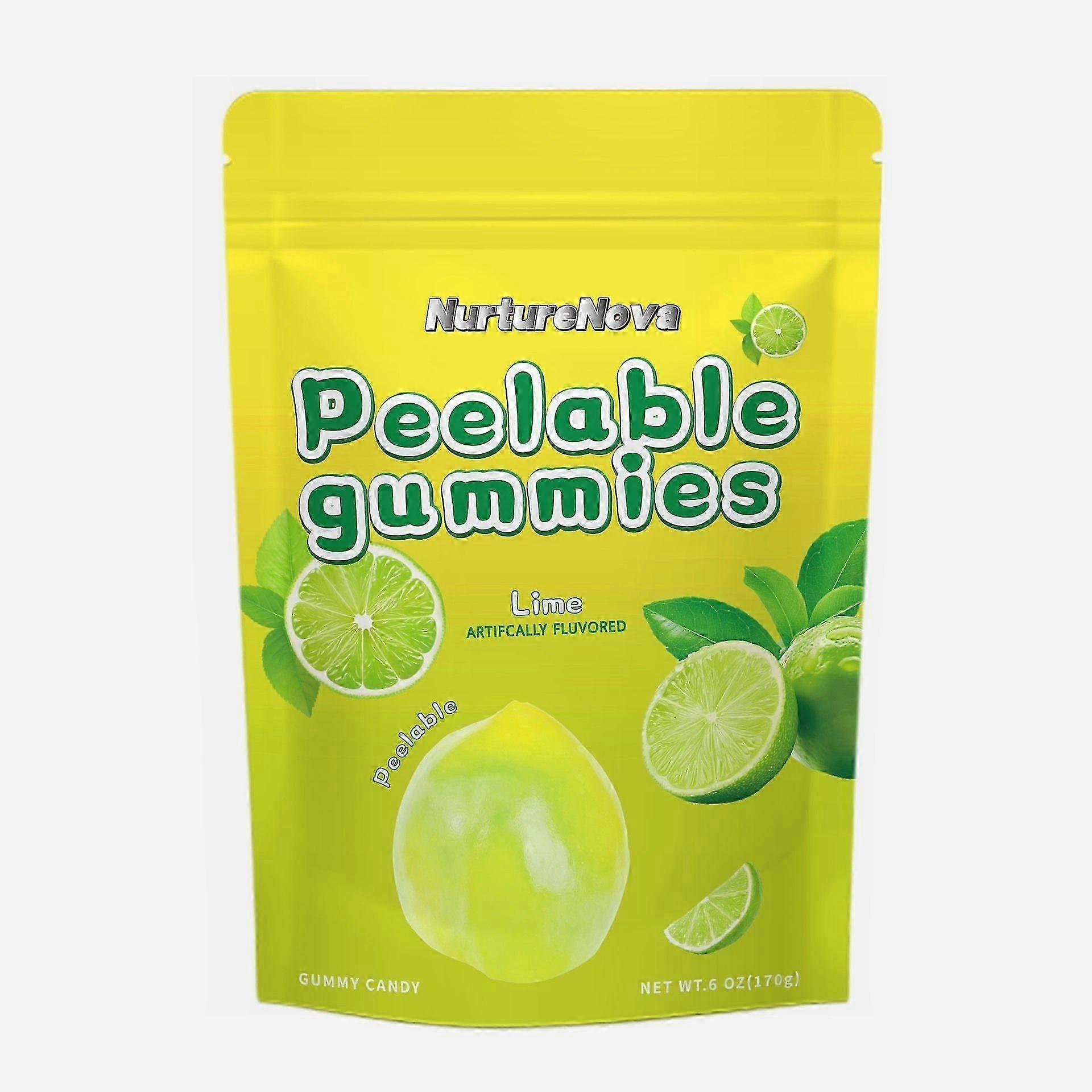 Peelable Green Lemon-Flavored Gummies, 170g\package