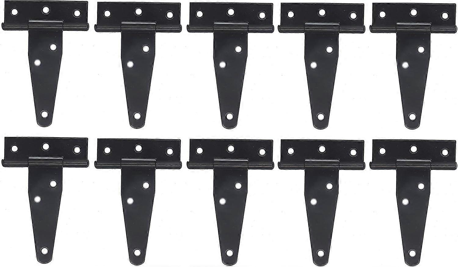 10pcs 3-inch Galvanized T-Shaped Hinge, Triangular Hinge, Triangular Hinge Slotted Bearing Door