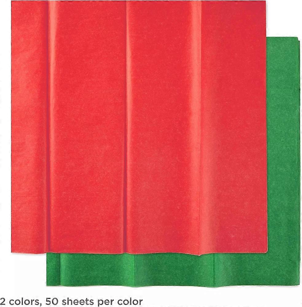 - Green & Red Tissue Paper - 100 sheets