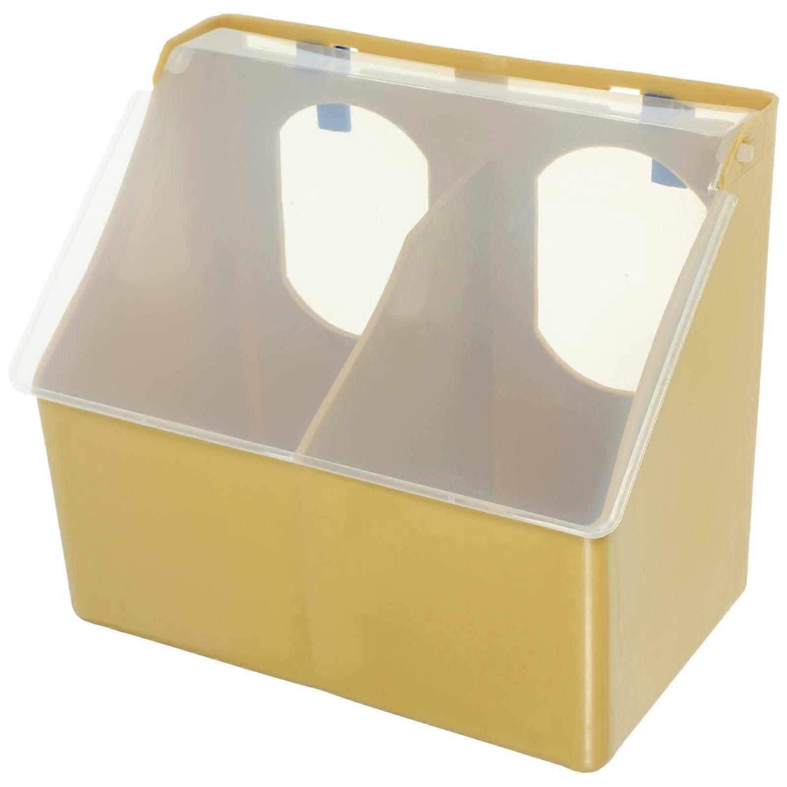 Multi-Function Bird Cup Plastic Quail Feeder for Pigeon Feeding 2Pcs