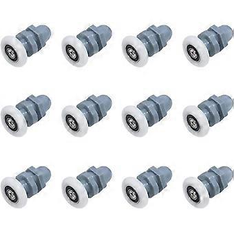 12pcs Durable Plastic Shower Door Runners Sliding Track Bearing Bathroom Glass For Replacement Parts(20mm)