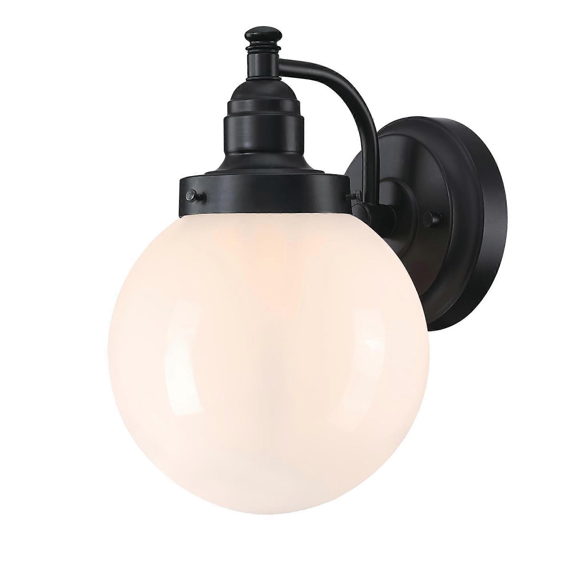 Outdoor Wall Lamp Eddystone Ball Opal Single Flame