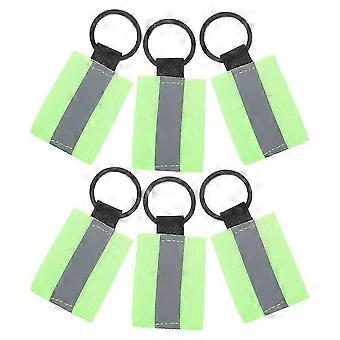 Reflektierender Schlüsselanhänger für Kinder 6Pcs reflektierende Schlüsselanhänger Tags zur Dekoration
