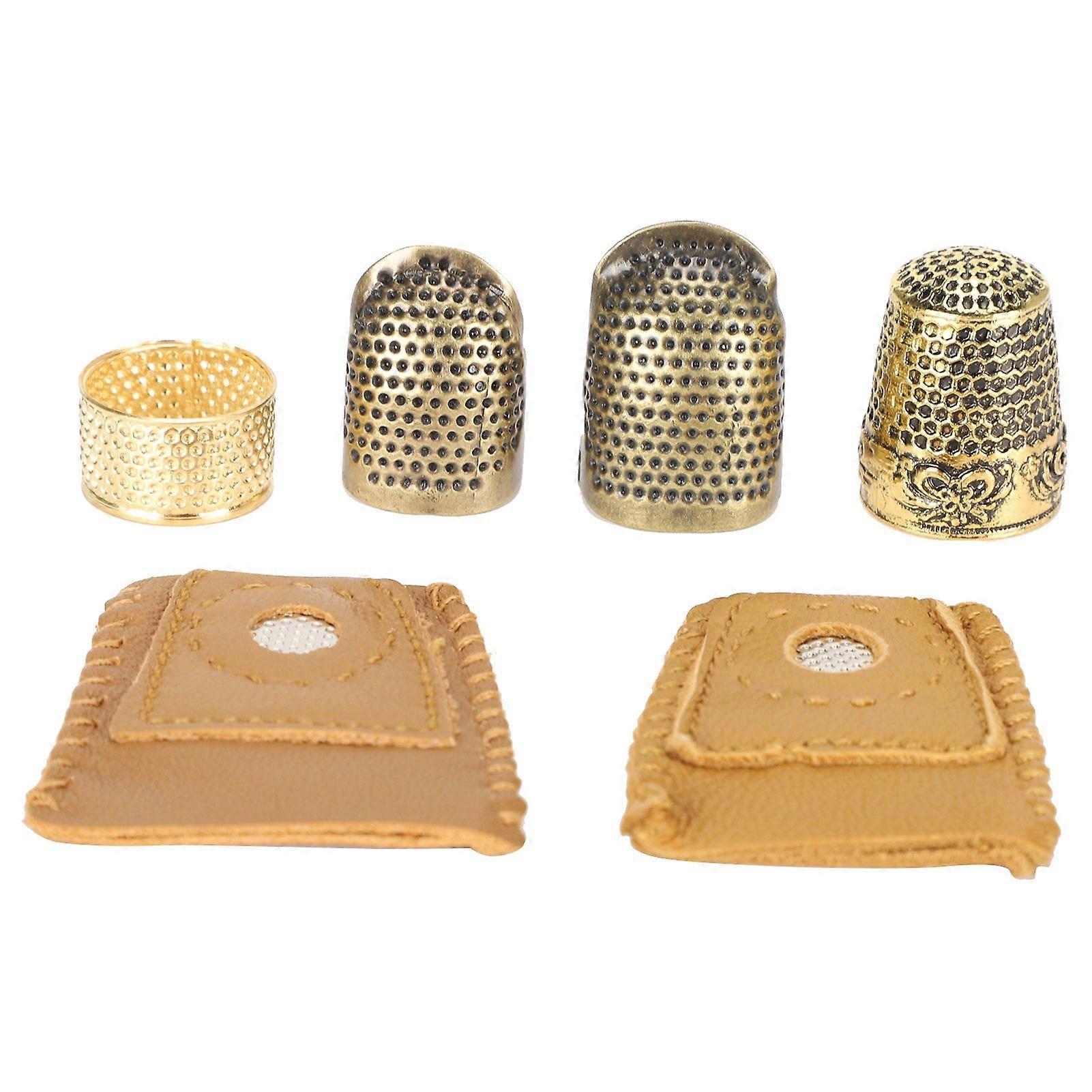 Sewing Thimble Kit Finger DIY Handwork Protector Needlework Embroidery Accessories