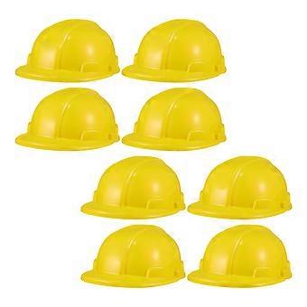 8pcs Construction Party Hüte Kinder Plastikhüte Bau Party Supplies Gelb