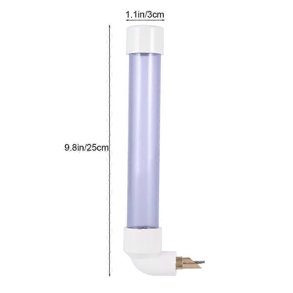 Bird Drinking Feeder Parrot Water Bottle Automatic Blue Plastic